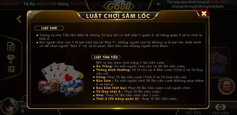 luat-choi-Sam-Go88-android